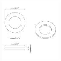 Produktbild för Skivor 2 pcs Silver 12 x 12 x 1,2 cm Järn