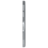 Produktbild för Skivor 12 pcs Silver 12 x 12 x 1,2 cm Järn