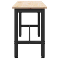 Produktbild för Matbänk Naturfärg 100 x 32,5 x 49 cm Massivt furuträ