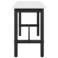 Produktbild för Matbänk Vit 100 x 32,5 x 49 cm Massivt furuträ