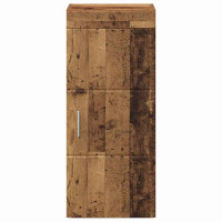 Produktbild för Badrumsväggskåp med hylla TULUM Gammalt trä 37 x 24,5 x 86 cm