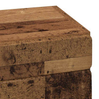 Produktbild för Badrumsväggskåp med hylla TULUM Gammalt trä 37 x 24,5 x 86 cm