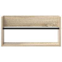 Produktbild för Tidningshylla 2 pcs Sonoma-ek 60 x 12 x 30 cm Konstruerat trä