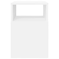 Produktbild för Sidobord Vit 30,5 x 30 x 45 cm Konstruerat trä