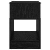 Produktbild för Sidobord 2 pcs Svart Ek 30,5 x 30 x 45 cm Konstruerat trä