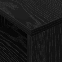 Produktbild för Sidobord 2 pcs Svart Ek 30,5 x 30 x 45 cm Konstruerat trä