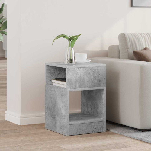 vidaXL Sidobord Betonggrå 30,5 x 30 x 45 cm Konstruerat trä