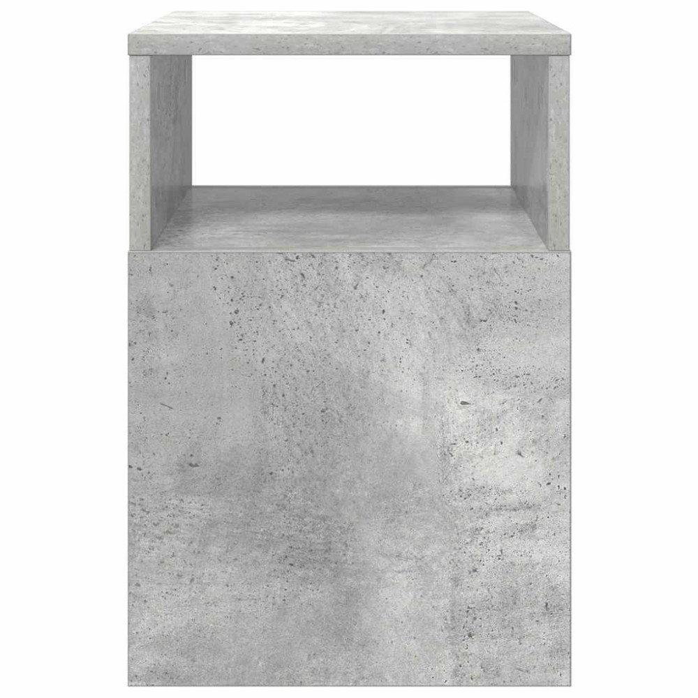 Produktbild för Sidobord Betonggrå 30,5 x 30 x 45 cm Konstruerat trä