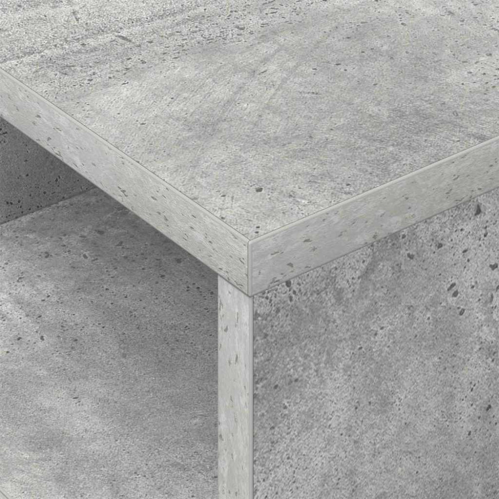 Produktbild för Sidobord Betonggrå 30,5 x 30 x 45 cm Konstruerat trä