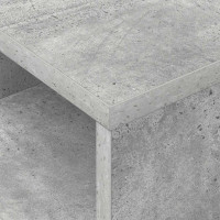 Produktbild för Sidobord Betonggrå 30,5 x 30 x 45 cm Konstruerat trä