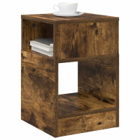 Produktbild för Sidobord 2 pcs Rökt ek 30,5 x 30 x 45 cm Konstruerat trä