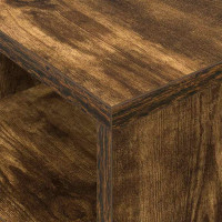 Produktbild för Sidobord 2 pcs Rökt ek 30,5 x 30 x 45 cm Konstruerat trä