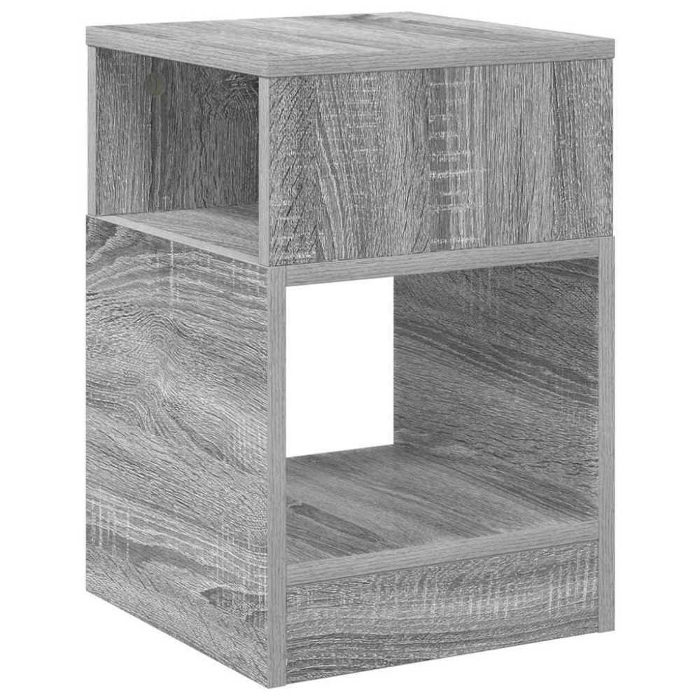 Produktbild för Sidobord Grå Sonoma 30,5 x 30 x 45 cm Konstruerat trä
