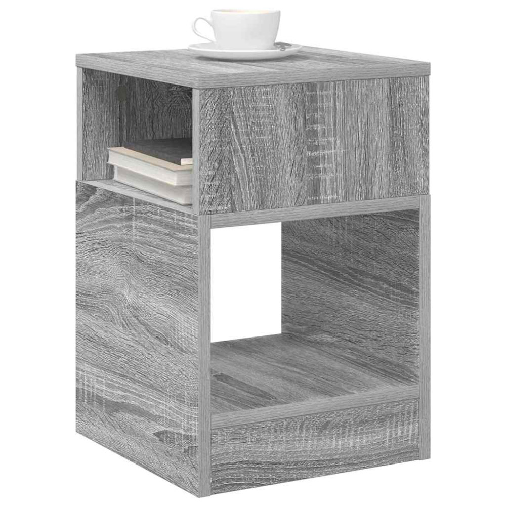 Produktbild för Sidobord Grå Sonoma 30,5 x 30 x 45 cm Konstruerat trä