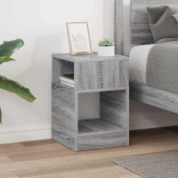 Produktbild för Sidobord Grå Sonoma 30,5 x 30 x 45 cm Konstruerat trä