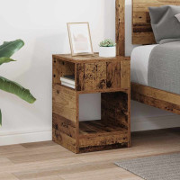 Produktbild för Sidobord Gammalt trä 30,5 x 30 x 45 cm Konstruerat trä