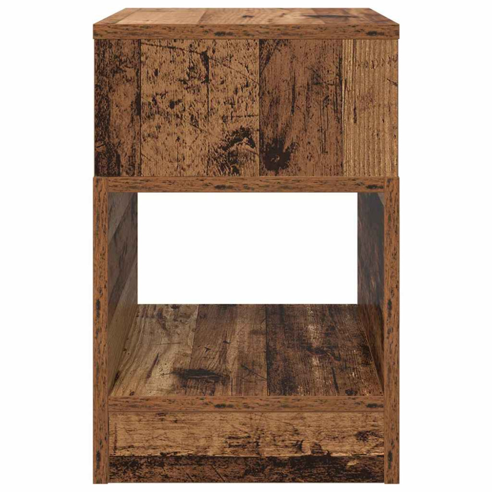 Produktbild för Sidobord 2 pcs Gammalt trä 30,5 x 30 x 45 cm Konstruerat trä