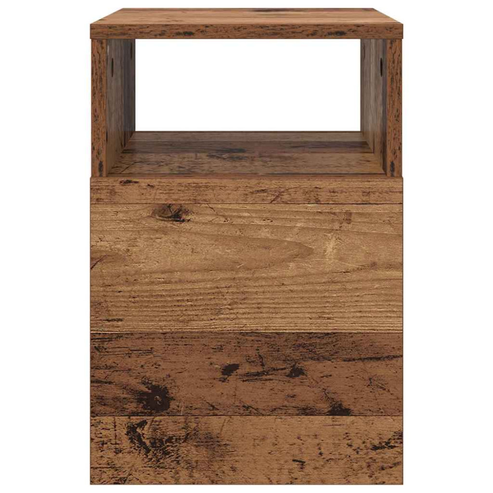 Produktbild för Sidobord 2 pcs Gammalt trä 30,5 x 30 x 45 cm Konstruerat trä