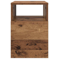 Produktbild för Sidobord 2 pcs Gammalt trä 30,5 x 30 x 45 cm Konstruerat trä