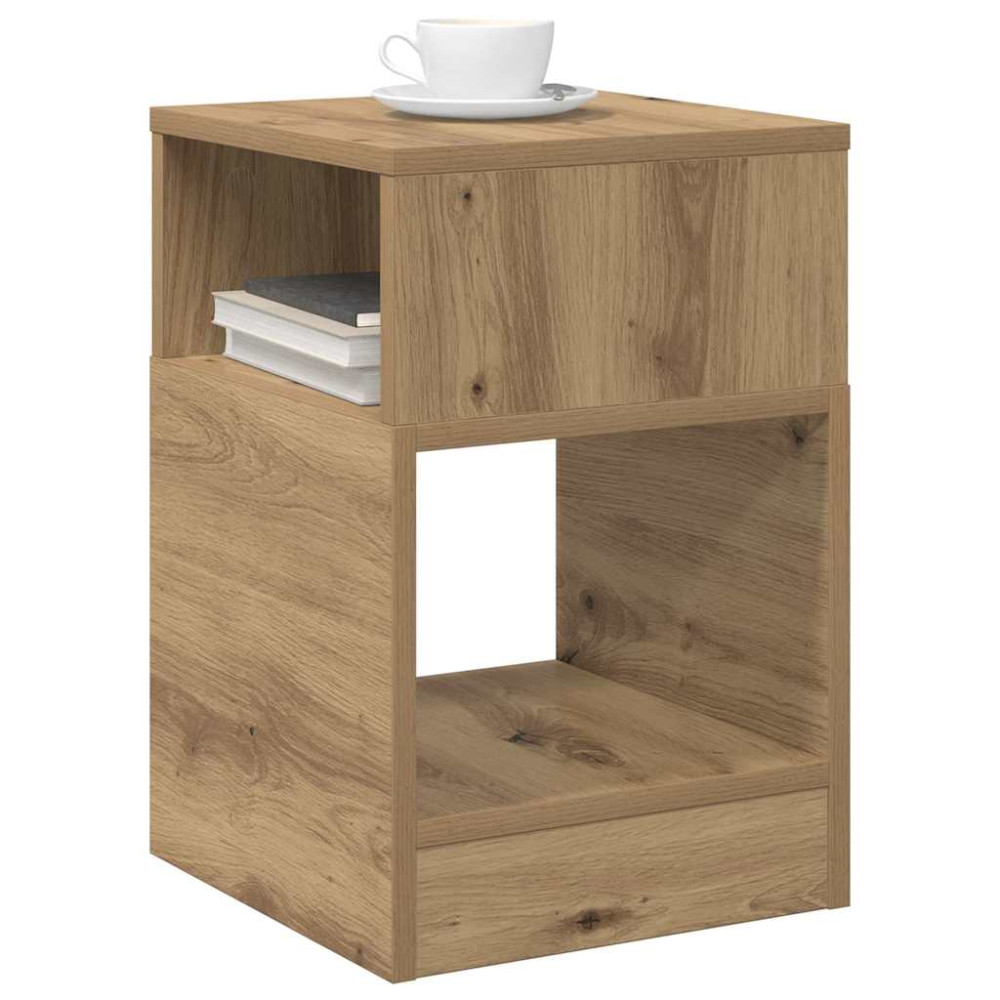Produktbild för Sidobord 2 pcs Artisan Ek 30,5 x 30 x 45 cm Konstruerat trä
