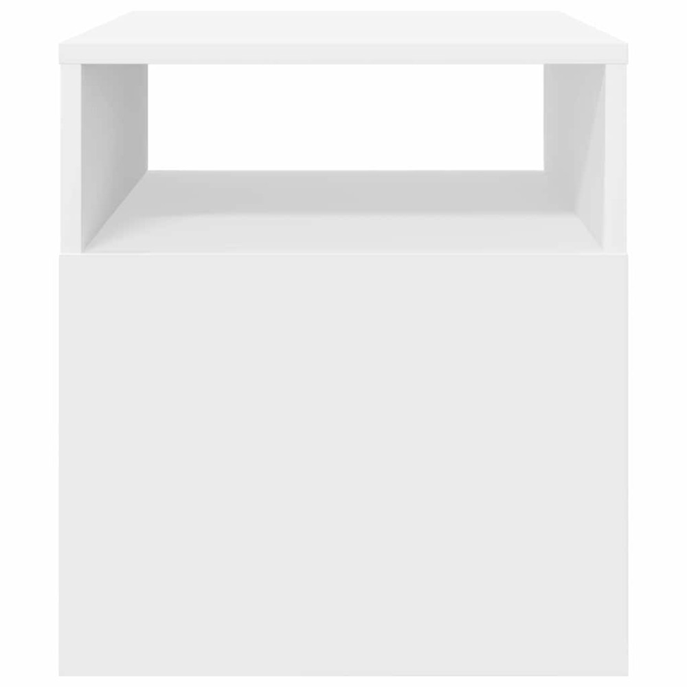 Produktbild för Sidobord Vit 40,5 x 40 x 45 cm Konstruerat trä