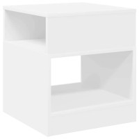 Produktbild för Sidobord Vit 40,5 x 40 x 45 cm Konstruerat trä
