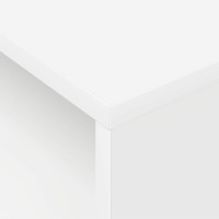 Produktbild för Sidobord 2 pcs Vit 40,5 x 40 x 45 cm Konstruerat trä
