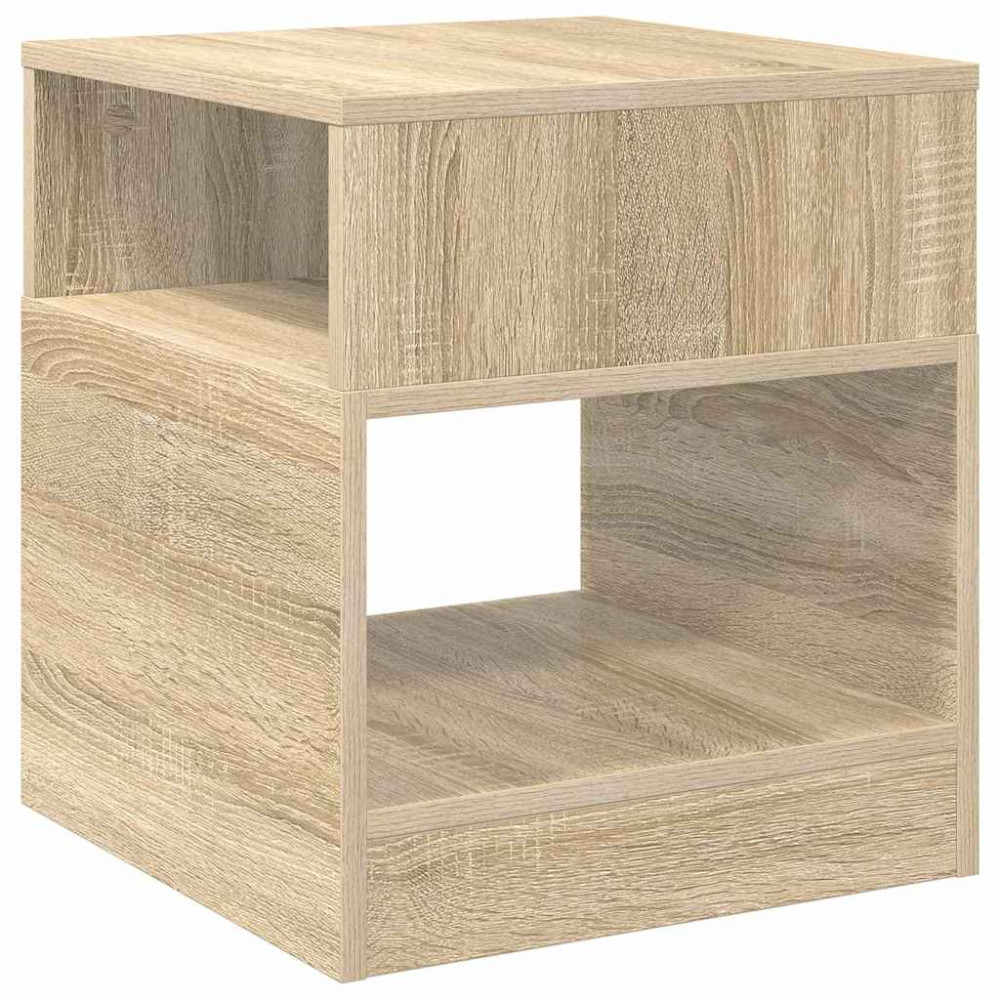 Produktbild för Sidobord 2 pcs Sonoma-ek 40,5 x 40 x 45 cm Konstruerat trä
