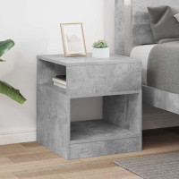 Produktbild för Sidobord Betonggrå 40,5 x 40 x 45 cm Konstruerat trä