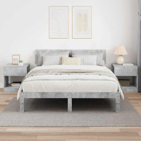Produktbild för Sidobord 2 pcs Betonggrå 40,5 x 40 x 45 cm Konstruerat trä