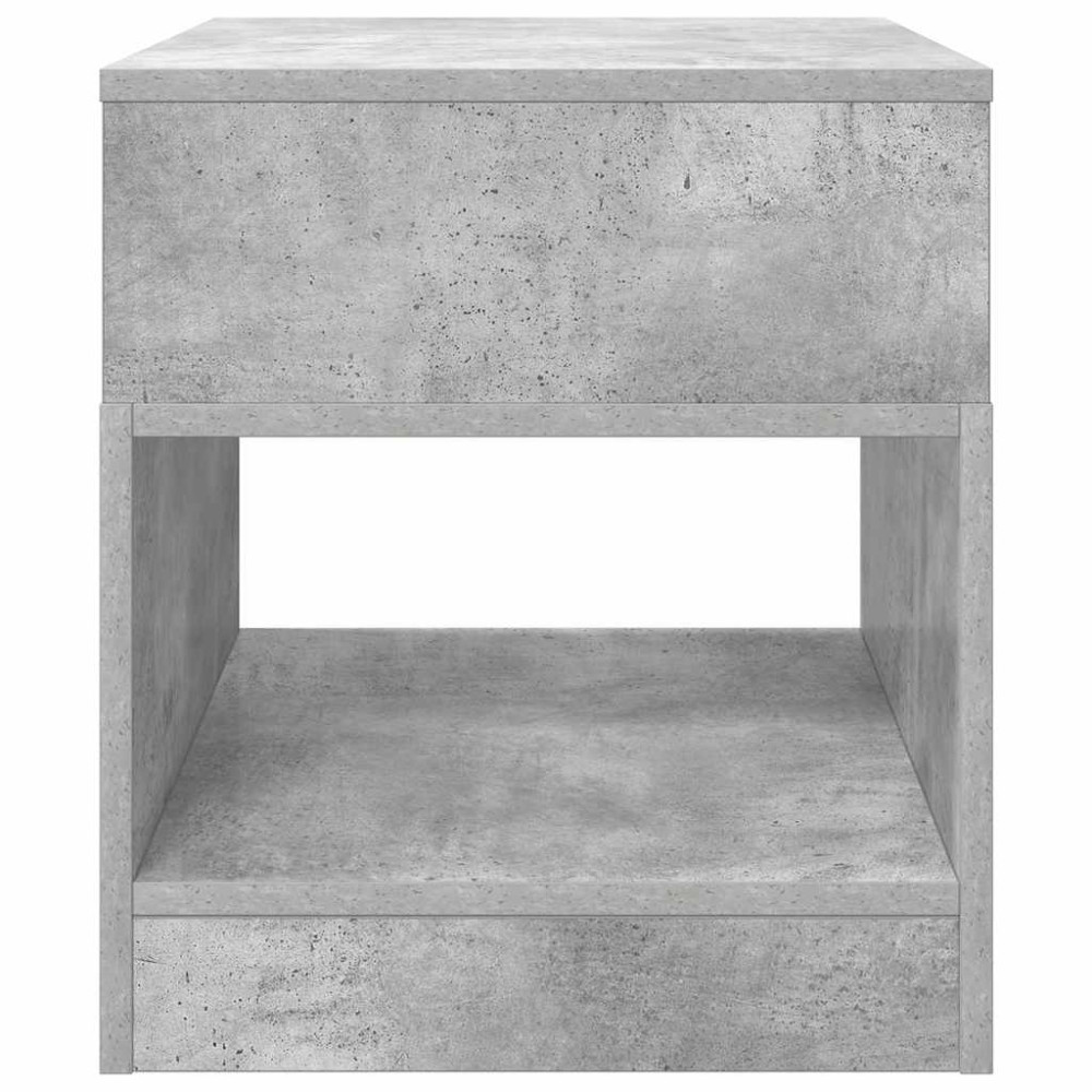 Produktbild för Sidobord 2 pcs Betonggrå 40,5 x 40 x 45 cm Konstruerat trä