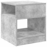 Produktbild för Sidobord 2 pcs Betonggrå 40,5 x 40 x 45 cm Konstruerat trä