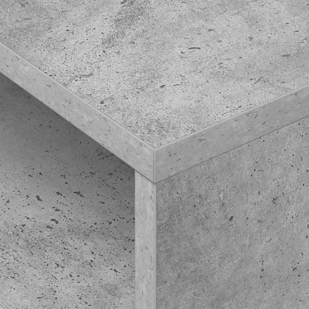Produktbild för Sidobord 2 pcs Betonggrå 40,5 x 40 x 45 cm Konstruerat trä