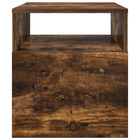 Produktbild för Sidobord 2 pcs Rökt ek 40,5 x 40 x 45 cm Konstruerat trä