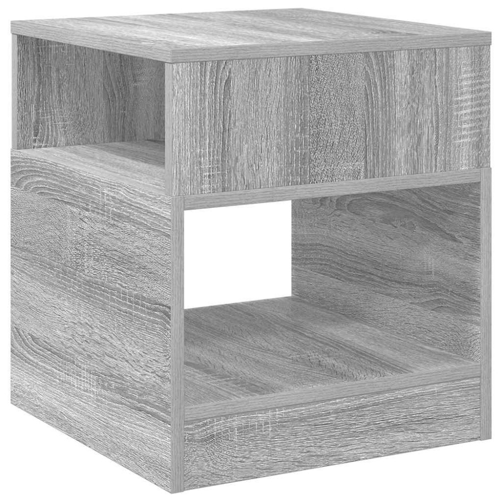 Produktbild för Sidobord Grå Sonoma 40,5 x 40 x 45 cm Konstruerat trä