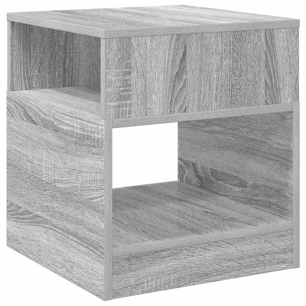 Produktbild för Sidobord Grå Sonoma 40,5 x 40 x 45 cm Konstruerat trä