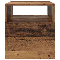 Produktbild för Sidobord Gammalt trä 40,5 x 40 x 45 cm Konstruerat trä