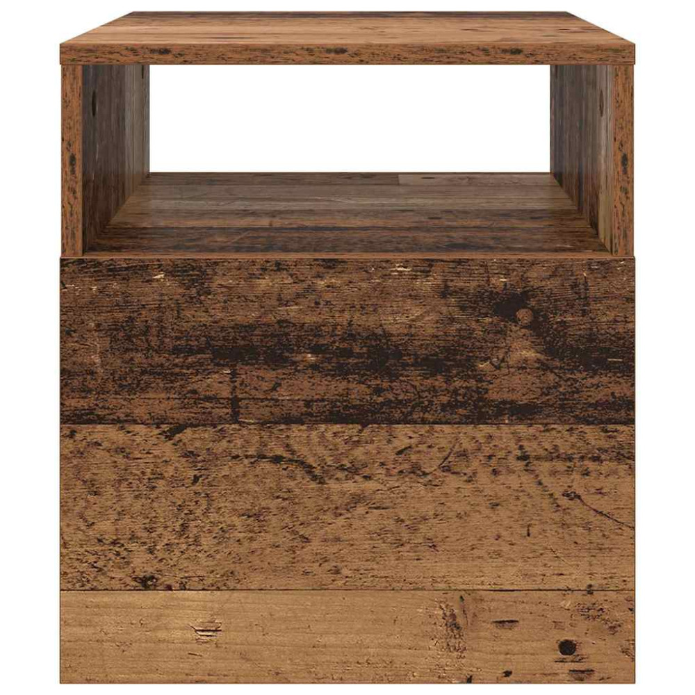 Produktbild för Sidobord 2 pcs Gammalt trä 40,5 x 40 x 45 cm Konstruerat trä