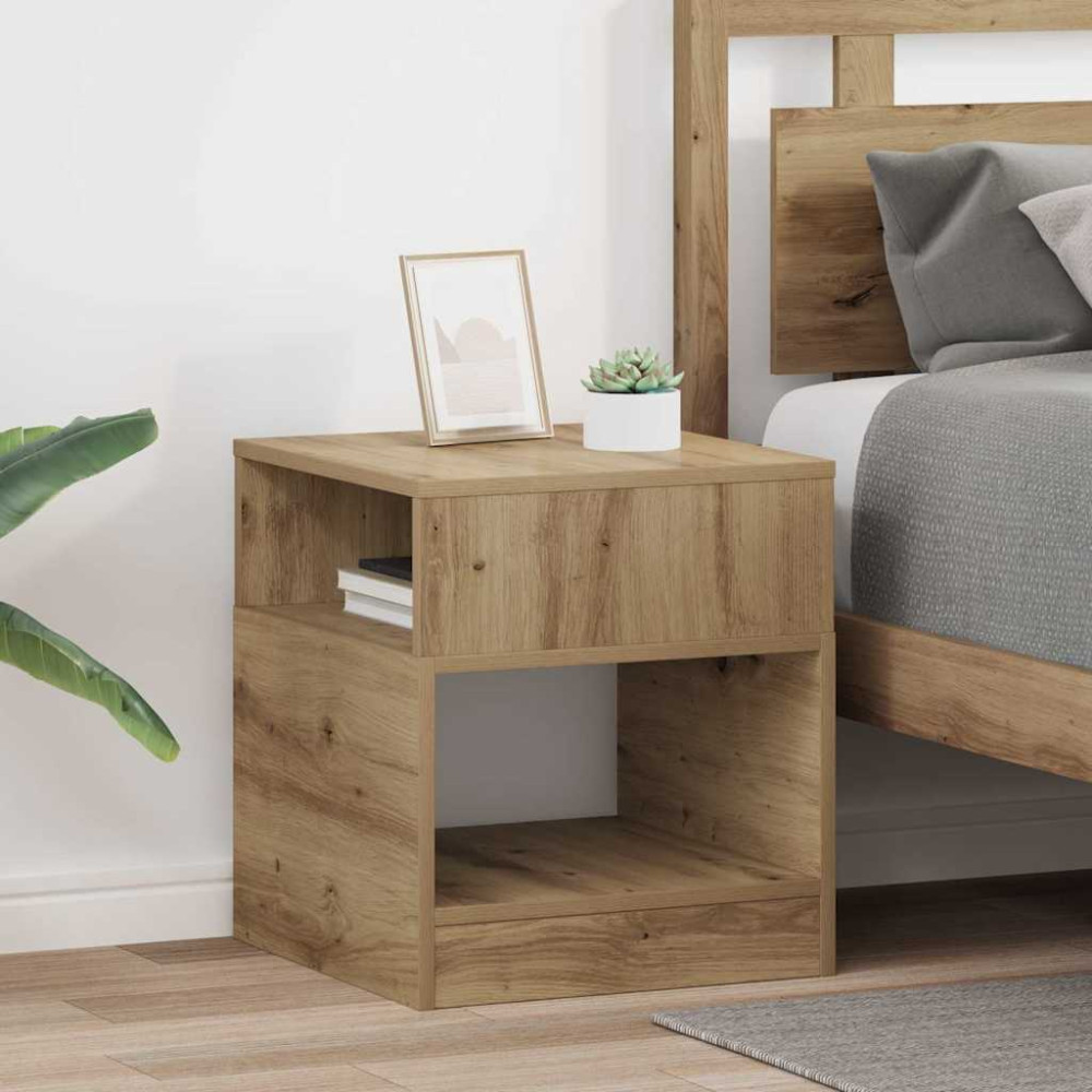 Produktbild för Sidobord 2 pcs Artisan Ek 40,5 x 40 x 45 cm Konstruerat trä