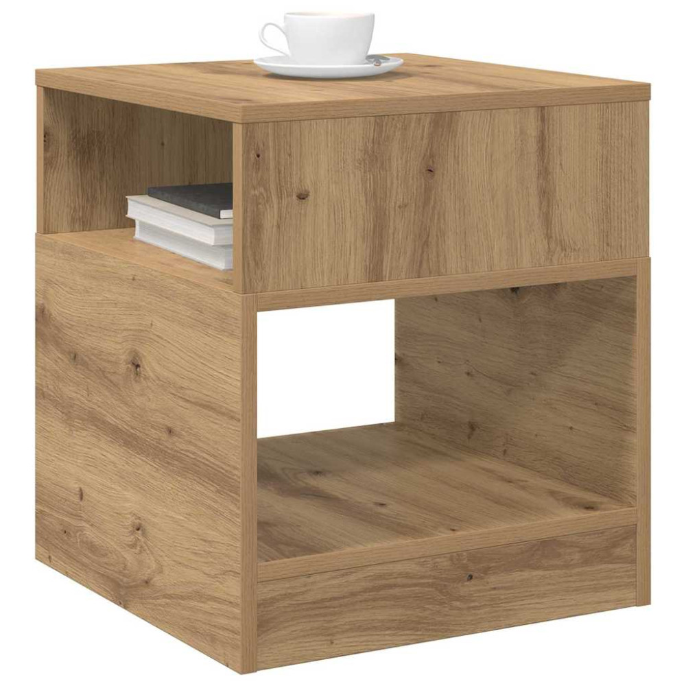Produktbild för Sidobord 2 pcs Artisan Ek 40,5 x 40 x 45 cm Konstruerat trä