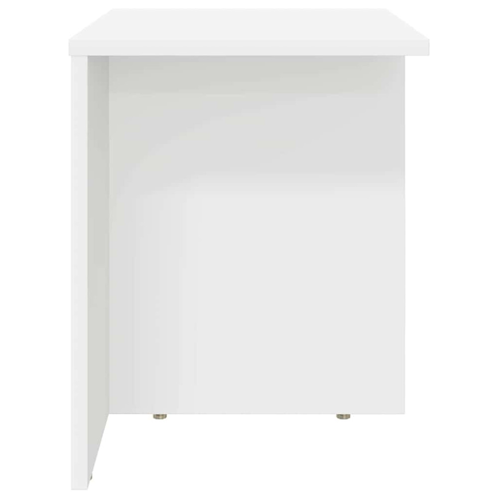 Produktbild för Sidobord Vit 37 x 32 x 40 cm Konstruerat trä
