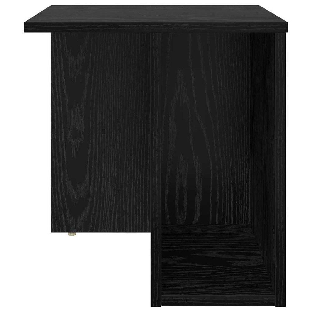 Produktbild för Sidobord Svart Ek 37 x 32 x 40 cm Konstruerat trä