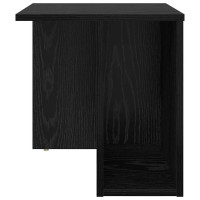 Produktbild för Sidobord Svart Ek 37 x 32 x 40 cm Konstruerat trä