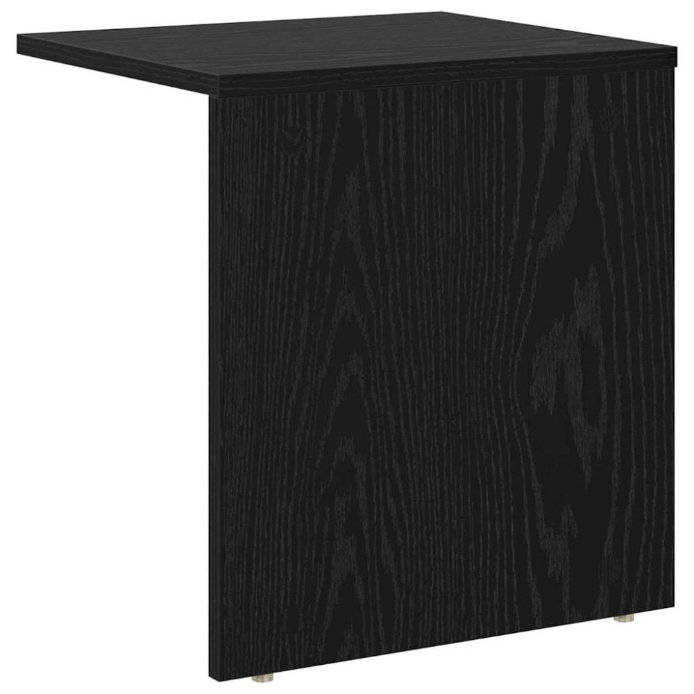Produktbild för Sidobord Svart Ek 37 x 32 x 40 cm Konstruerat trä