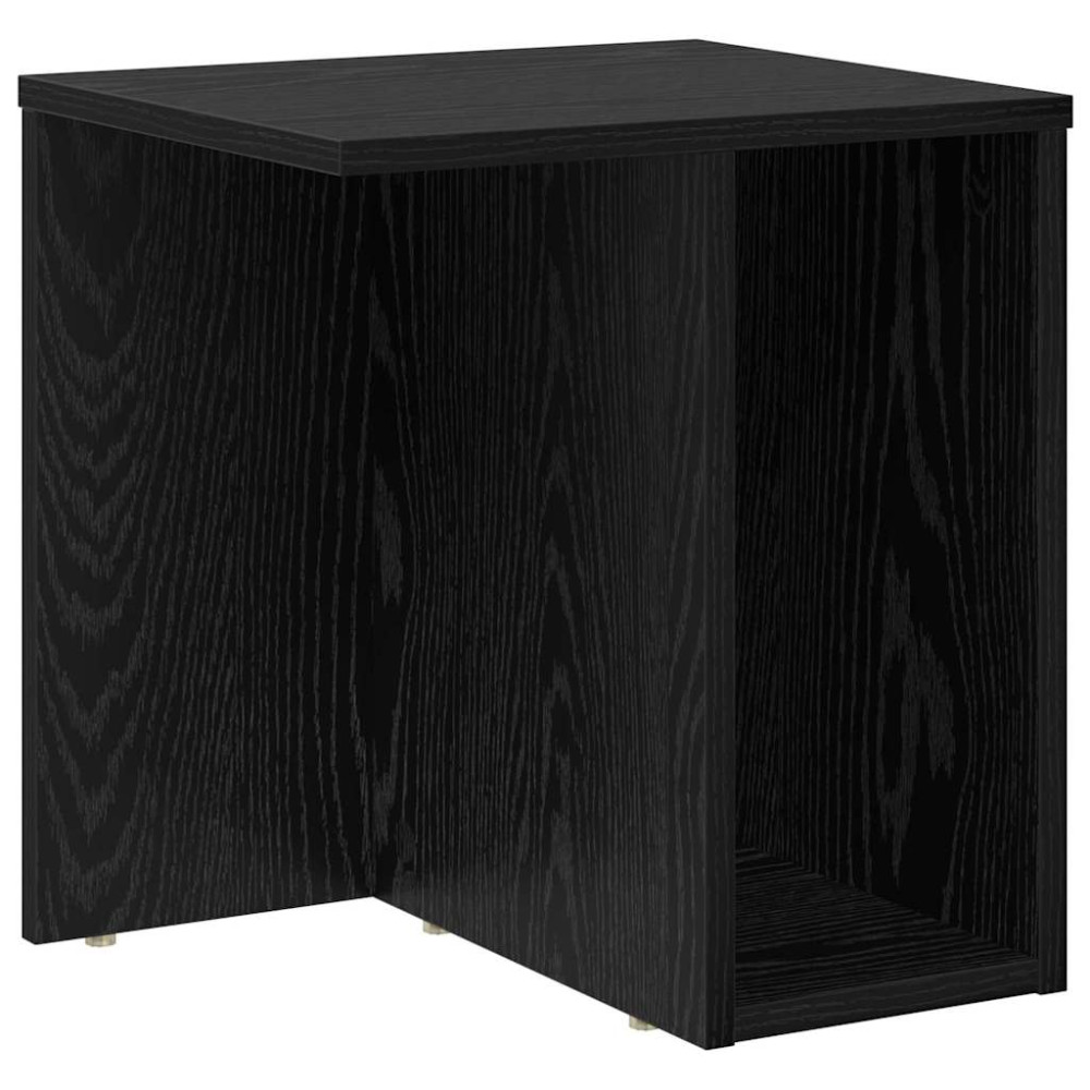Produktbild för Sidobord 2 pcs Svart Ek 37 x 32 x 40 cm Konstruerat trä