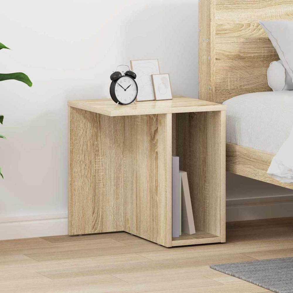 Produktbild för Sidobord Sonoma-ek 37 x 32 x 40 cm Konstruerat trä