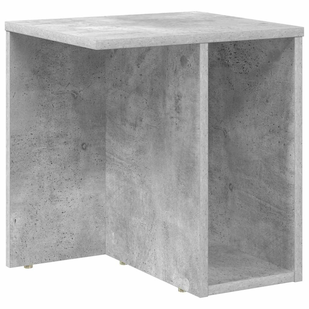 Produktbild för Sidobord Betonggrå 37 x 32 x 40 cm Konstruerat trä