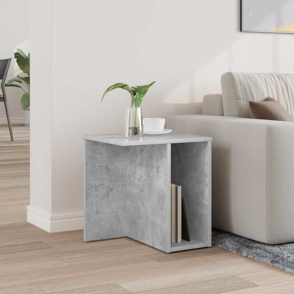 Produktbild för Sidobord Betonggrå 37 x 32 x 40 cm Konstruerat trä