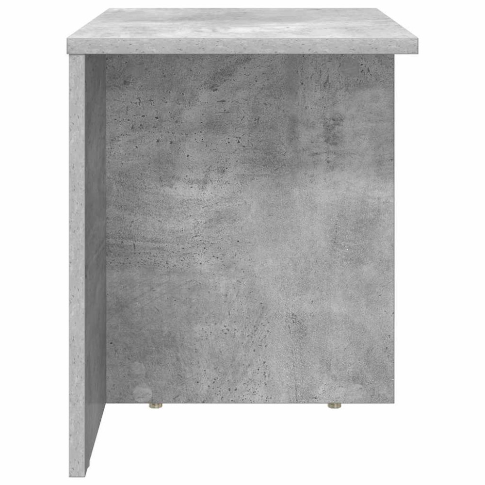 Produktbild för Sidobord Betonggrå 37 x 32 x 40 cm Konstruerat trä