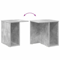Produktbild för Sidobord 2 pcs Betonggrå 37 x 32 x 40 cm Konstruerat trä